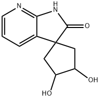 3,4-二羟基螺[环戊烷-1,3'-[3H]吡咯并[2,3-b]吡啶]-2'(1'H)-酮 结构式