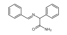 α-[(E)-苯亚甲基氨基]苯乙酰胺 结构式