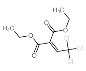 2-(2,2,2-三氯亚乙基)丙二酸二乙酯 结构式