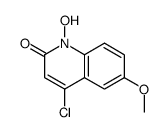 4-氯-1-羟基-6-甲氧基-2(1H)-喹啉酮 结构式