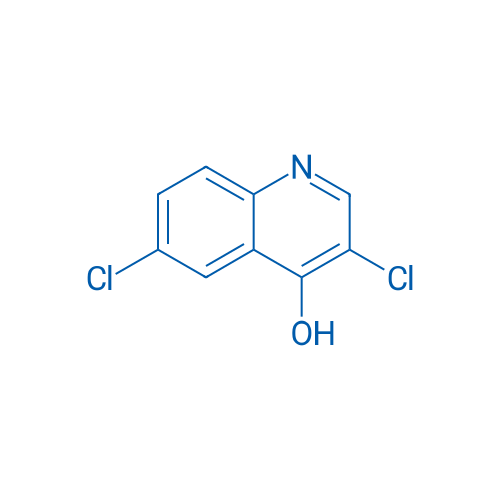 3,6-二氯喹啉-4-醇 结构式
