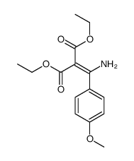 2-[氨基(4-甲氧基苯基)亚甲基]丙二酸二乙酯 结构式