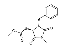 Carbonodithioic acid, O-methyl S-[(3R,4S)-1-methyl-2,5-dioxo-4-(phenylmethyl)-3-pyrrolidinyl] ester, rel- 结构式
