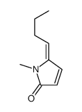 2H-Pyrrol-2-one, 5-butylidene-1,5-dihydro-1-methyl-, (E)- (9CI) 结构式