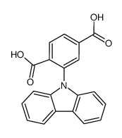 2-(9H-咔唑-9-基)-1,4-苯二甲酸 结构式