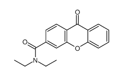 9H-Xanthene-3-carboxamide, N,N-diethyl-9-oxo- 结构式