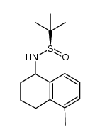 [S(R)]-2-Methyl-N-(1,2,3,4-tetrahydro-5-methyl-1-naphthalenyl)-2-propanesulfinamide 结构式