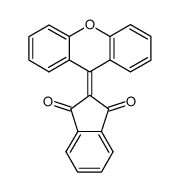 1H-Indene-1,3(2H)-dione, 2-(9H-xanthen-9-ylidene)- 结构式