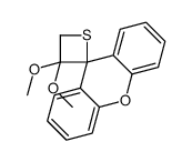 3,3-二甲氧基螺[噻丁环-2,9'-[9H]占吨] 结构式