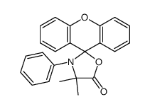 Spiro[oxazolidine-2,9'-[9H]xanthen]-5-one, 4,4-dimethyl-3-phenyl- 结构式