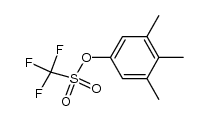 三氟甲磺酸3,4,5-三甲基苯酯 结构式