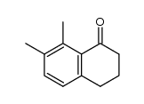 3,4-二氢-7,8-二甲基-1(2H)-萘酮 结构式