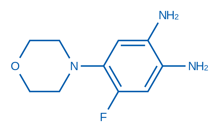 4-氟-5-吗啉基苯-1,2-二胺 结构式