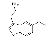 2-(5-乙基-1H-吲哚-3-基)乙胺 结构式