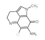7-氨基-6-氯-3,4-二氢-1-甲基吡咯并[4,3,2-de]喹啉-8(1H)-酮 结构式