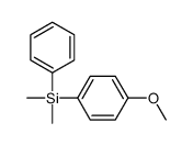 1-(二甲基苯基硅基)-4-甲氧基苯 结构式