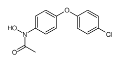N-[4-(4-氯苯氧基)苯基]-N-羟基乙酰胺 结构式