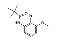 N-(2-溴-3-甲氧基苯基)特戊酰胺 结构式