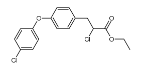 α-氯-4-(4-氯苯氧基)苯丙酸乙酯 结构式