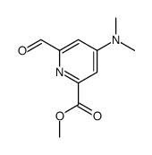 4-二甲氨基-6-甲酰基吡啶-2-羧酸甲酯 结构式