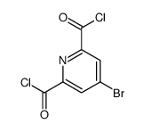 4-溴-2,6-吡啶二甲酰氯 结构式
