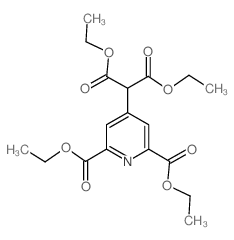 diethyl 4-(1,3-diethoxy-1,3-dioxopropan-2-yl)pyridine-2,6-dicarboxylate 结构式