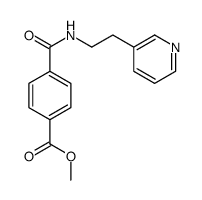Benzoic acid, 4-[[[2-(3-pyridinyl)ethyl]amino]carbonyl]-, methyl ester 结构式