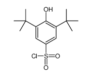 3,5-二叔丁基-4-羟基苯磺酰氯 结构式