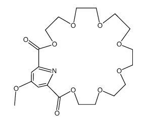 3,6,9,12,15,18,21-Heptaoxa-27-azabicyclo[21.3.1]heptacosa-1(27),23,25-triene-2,22-dione, 25-methoxy- 结构式
