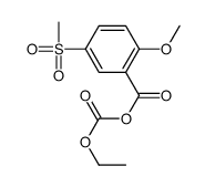 5-mesyl-o-anisic acid, anhydride with ethyl hydrogen carbonate 结构式