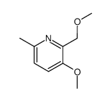 3-甲氧基-2-(甲氧基甲基)-6-甲基吡啶 结构式