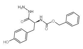 Z-L-酪氨酸酰肼 结构式