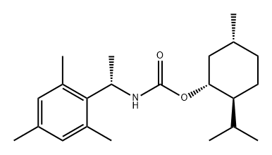 Carbamic acid, [(1S)-1-(2,4,6-trimethylphenyl)ethyl]-, (1R,2S,5R)-5-methyl-2-(1-methylethyl)cyclohexyl ester (9CI) 结构式