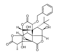 9H-1,7a-(Epoxymethano)-1H,6aH-cyclopenta[c]furo[2,3-b]furo[3',2':3,4]cyclopenta[1,2-d]furan-5,9,12(4H)-trione, 3-(1,1-dimethylethyl)hexahydro-2,7b,11-trihydroxy-8-methyl-4-(phenylmethoxy)-, (1S,2R,3S,3aS,4R,6aR,7aR,7bR,8S,10aS,11R,11aR)- 结构式