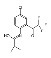 N-(4-氯-2-(2,2,2-三氟乙酰基)苯基)新戊酰胺 结构式