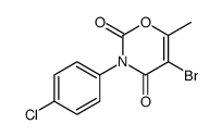 5-溴-3-(4-氯苯基)-6-甲基-2H-1,3-恶嗪-2,4(3H)-二酮 结构式