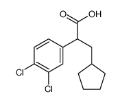 3-环戊基-2-(3,4-二氯苯基)丙酸 结构式