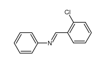 N-[(2-氯苯基)亚甲基]苯胺 (E)-构型 结构式