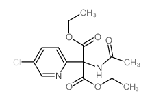 2-乙酰氨基-2-(5-氯-2-吡啶基)丙二酸二乙酯 结构式