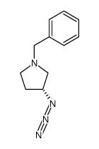 Pyrrolidine, 3-azido-1-(phenylmethyl)-, (3R)- 结构式
