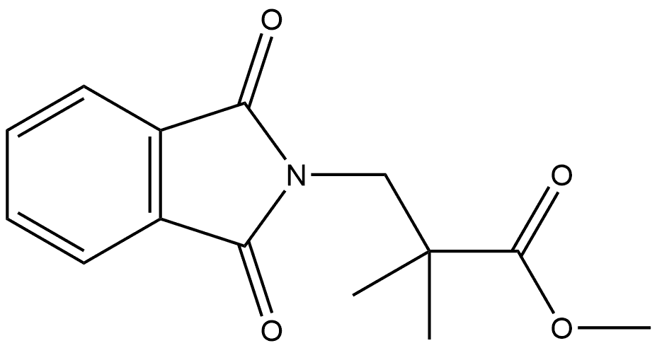 1,3-二氢-α,α-二甲基-1,3-二氧代-2H-异吲哚-2-丙酸甲酯 结构式