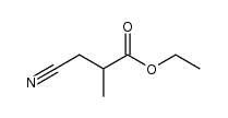3-氰基-2-甲基丙酸乙酯 结构式