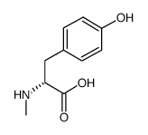 N-甲基-D-酪氨酸 结构式