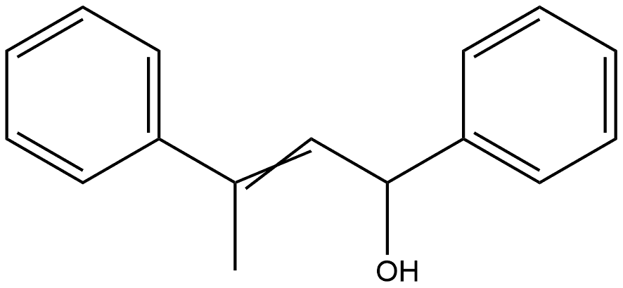 α-(2-苯基-1-丙烯-1-基)苯甲醇 结构式