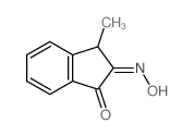 1H-Indene-1,2(3H)-dione,3-methyl-, 2-oxime 结构式