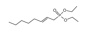 Phosphonic acid, P-(2E)-2-octen-1-yl-, diethyl ester 结构式