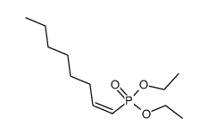 Phosphonic acid, (1Z)-1-octenyl-, diethyl ester (9CI) 结构式
