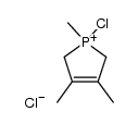 1-氯-2,5-二氢-1,3,4-三甲基-1H-磷杂环戊鎓氯化物 结构式