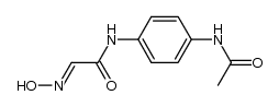 N-[4-(乙酰氨基)苯基]-2-(羟亚氨基)乙酰胺 结构式