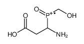 Propanoic acid, 3-amino-3-(hydroxymethylphosphinyl)- 结构式